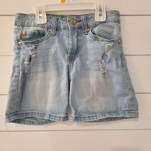 7 For All Mankind Light Blue Denim Shorts